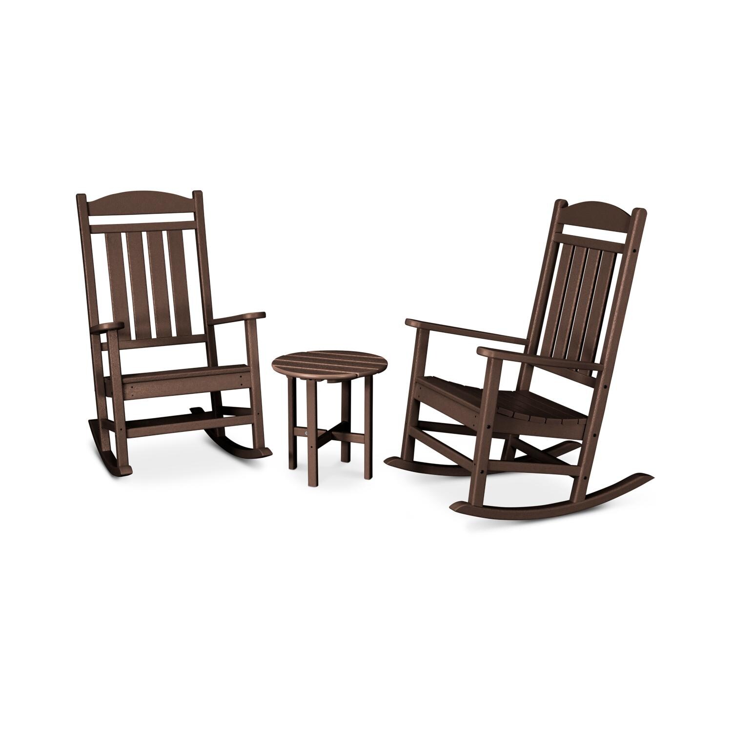 POLYWOOD Mahogany Presidential 3-Piece Rocker Set thumbnail