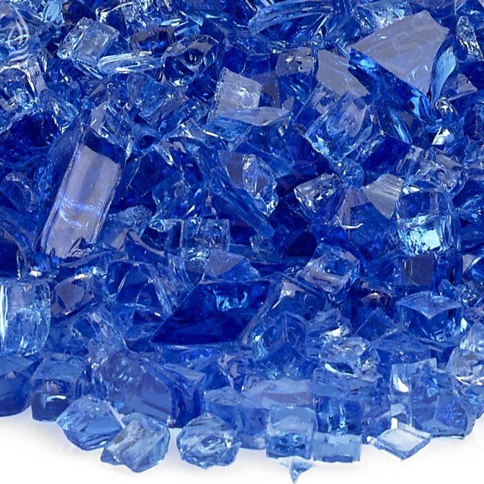 BBQGuys Signature 1/4-Inch Cobalt Blue Fire Glass - 10 Pounds