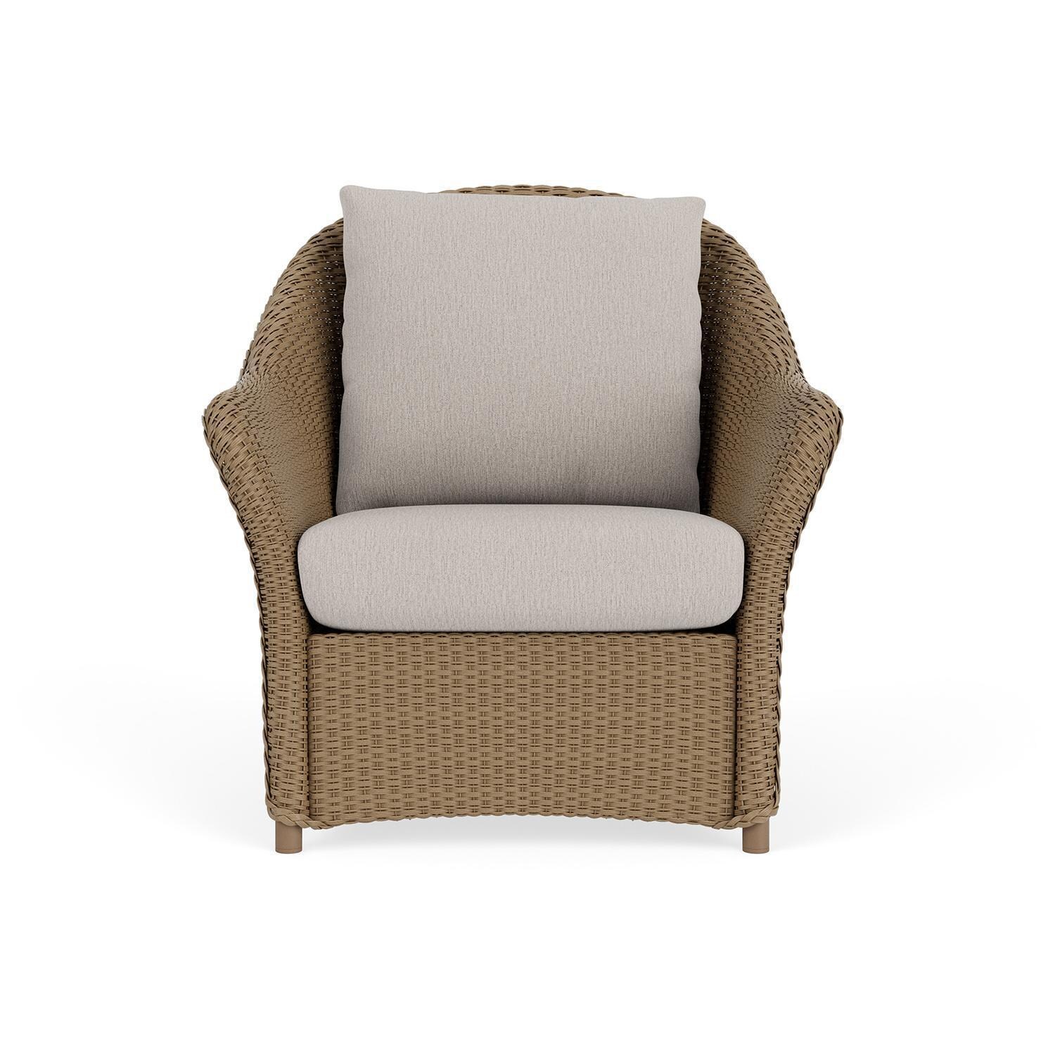Weekend Retreat Lloyd Loom Club Chair in Fawn/Remy Cloud by Lloyd Flanders
