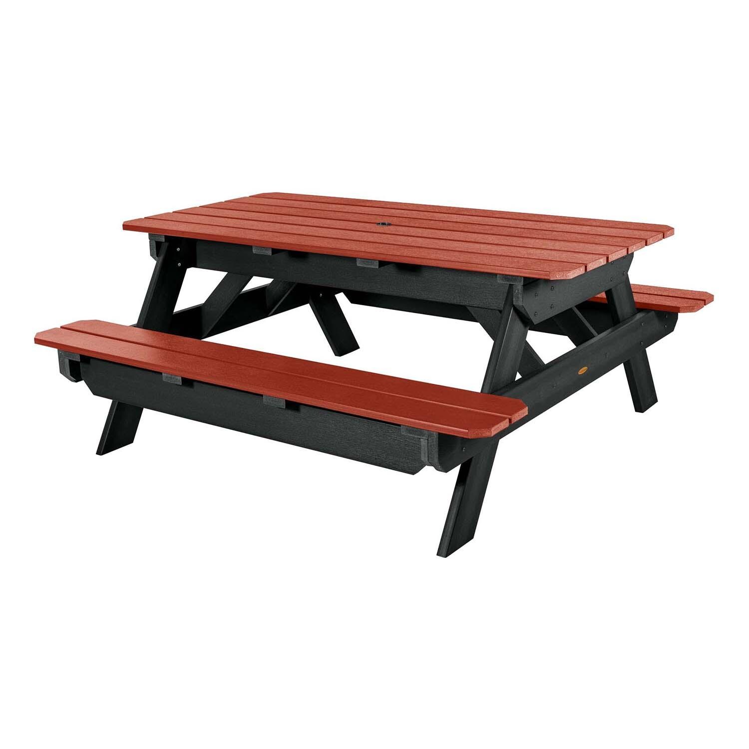 Lookwood 71 Inch Jasper Polyresin Picnic Table By Lakeview Outdoor Designs - White Background thumbnail