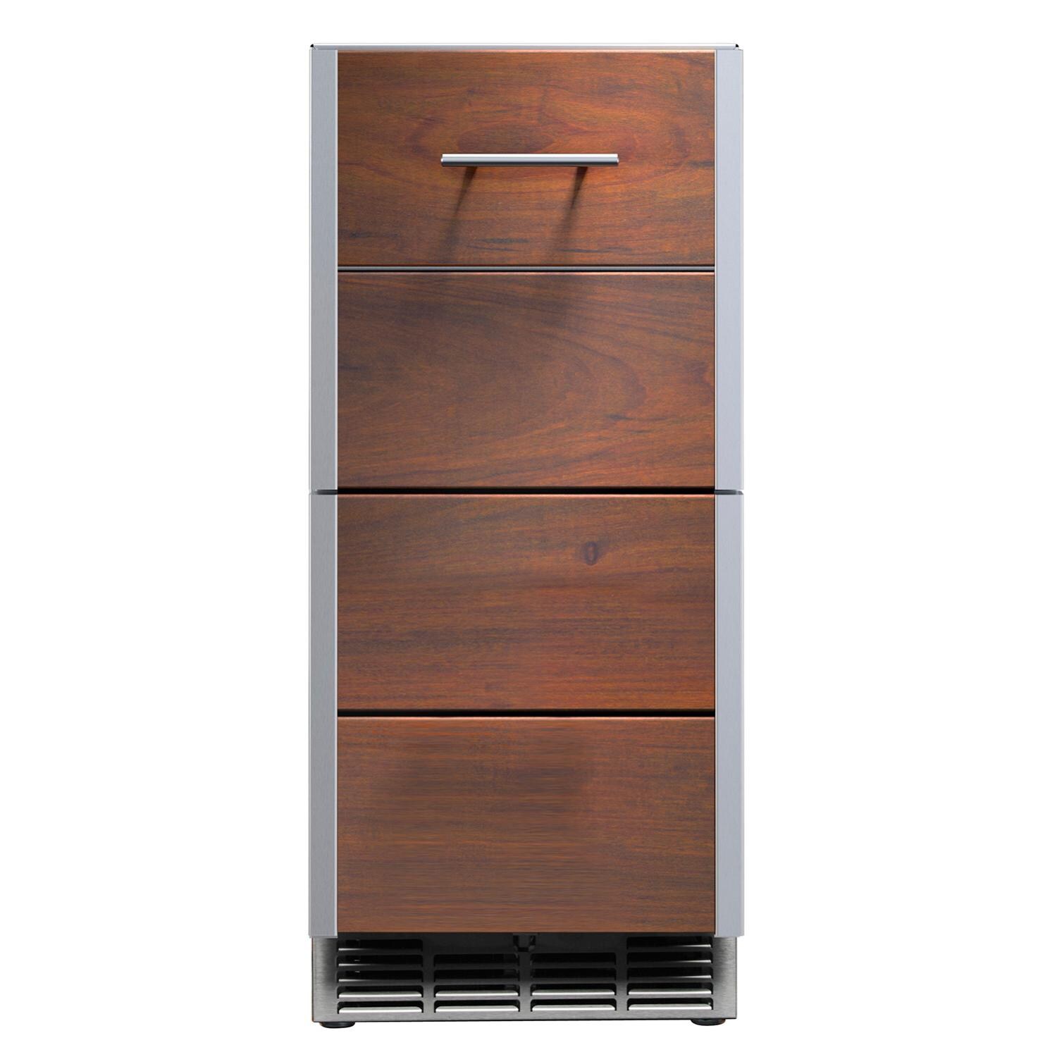 Kalamazoo Arcadia 15 Inch Outdoor Wine Chiller - Right Hinge - Ipe Finish - Marine-Grade - K-HP15WO-2KDR-IPE-M6