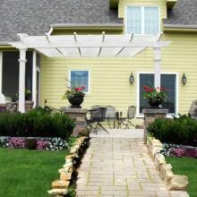 New England Arbors Freemont 12 X 12 Vinyl Pergola