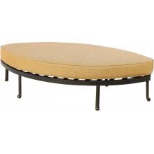 Darlee Santa Anita Cast Aluminum Leaf Shape Patio Ottoman image