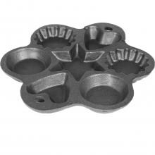 Cajun Classic 8-Inch Unseasoned Cast Iron Muffin Pan With Shape Molds - GL10492A image