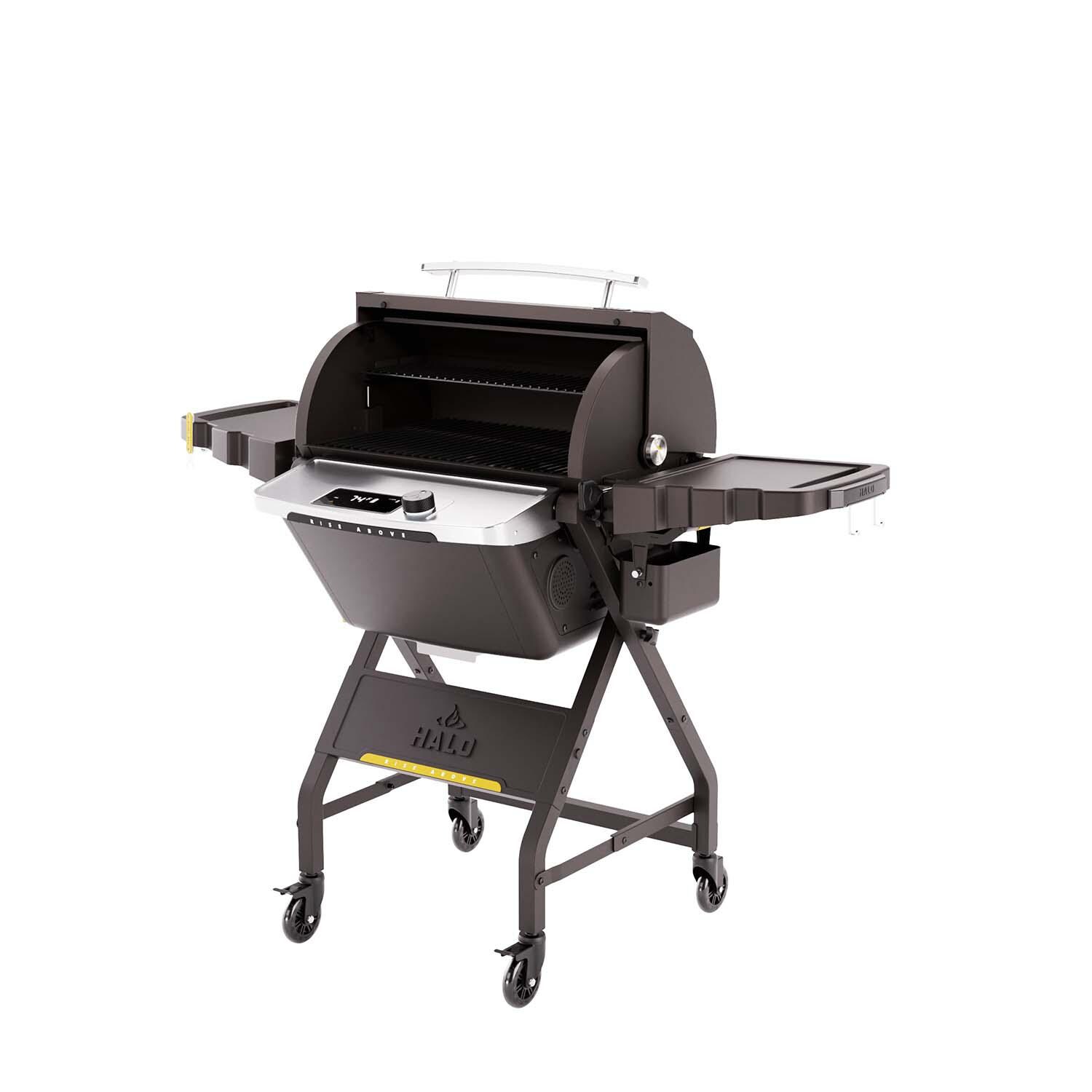 HALO HS-1001-XNA Prime550 Outdoor Pellet Grill - Open thumbnail