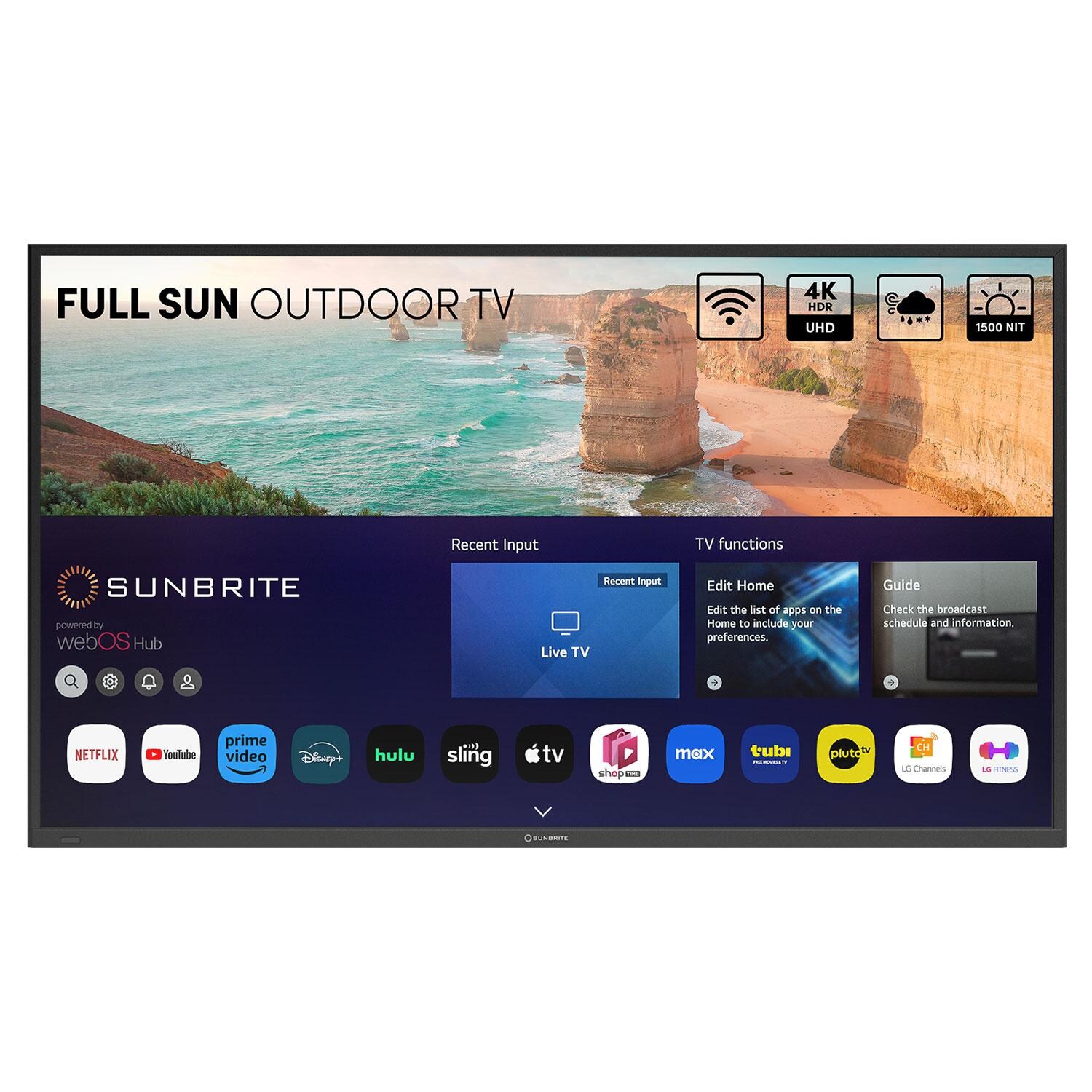 SunBriteTV Solis Series 65-in Full Sun 4K UHD HDR Outdoor TV - SB-FS-65-BL