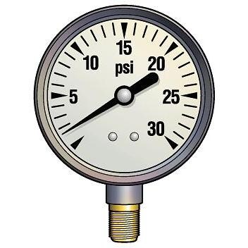 Hurricane Products 0-60 PSI Pressure Gauge - SG2-60