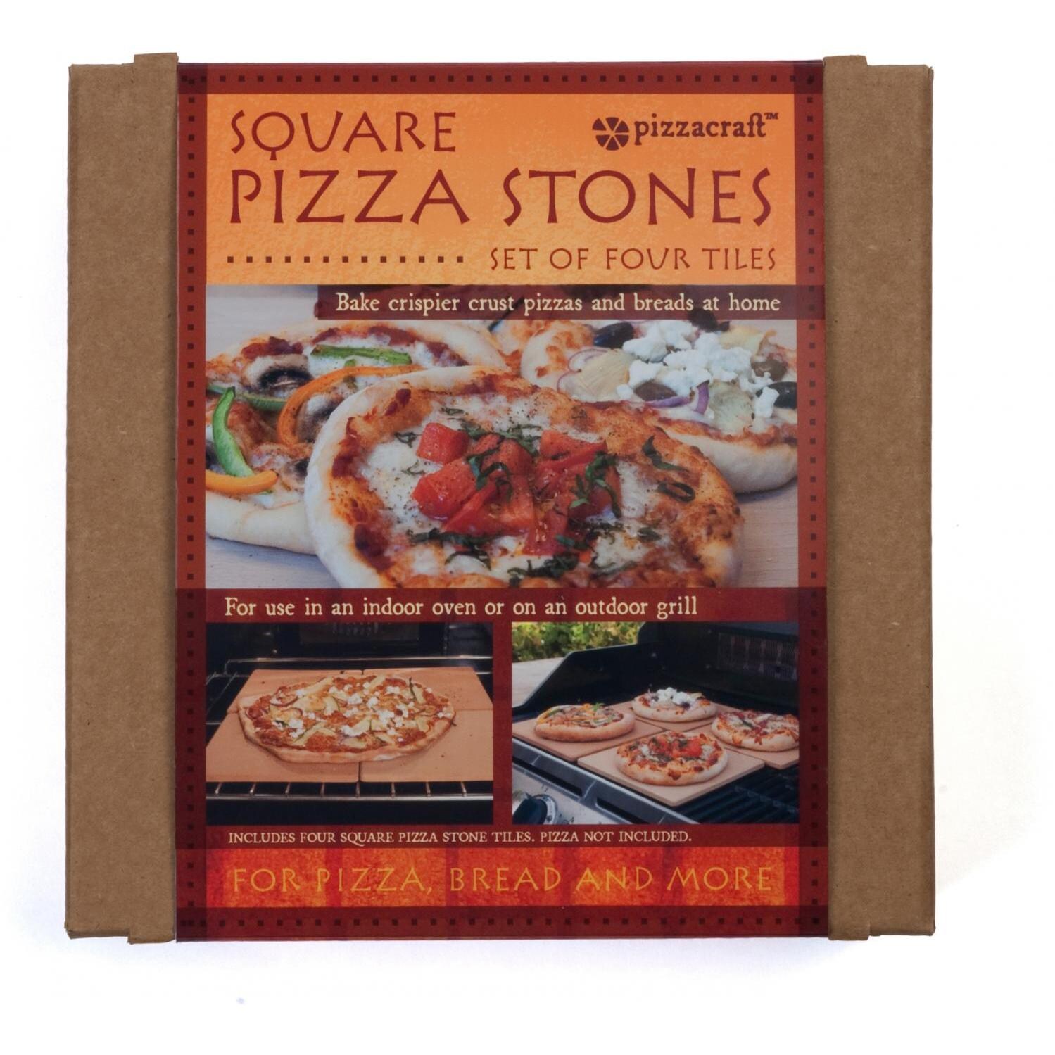 4 Piece Mini Square Pizza Stones Packaging thumbnail