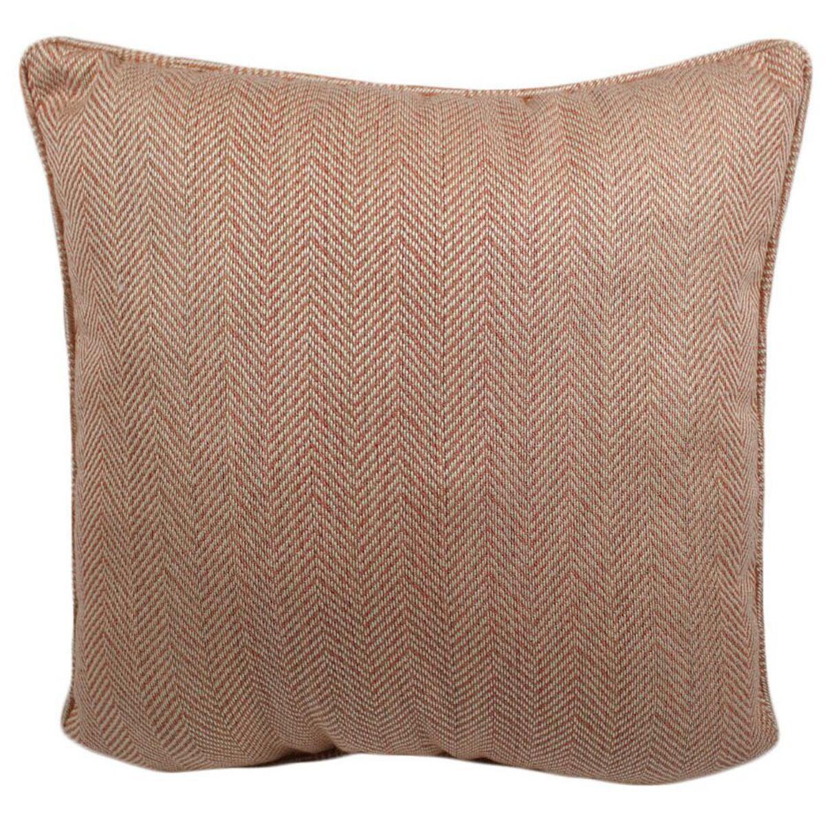 Sunbrella Posh Coral Outdoor Throw Pillow W/ Piping By Lava Pillows
