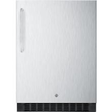 Summit 24-Inch 4.6 Cu. Ft. Outdoor Rated Compact Refrigerator - Stainless Steel / Black Cabinet - SPR627OSSSTB image
