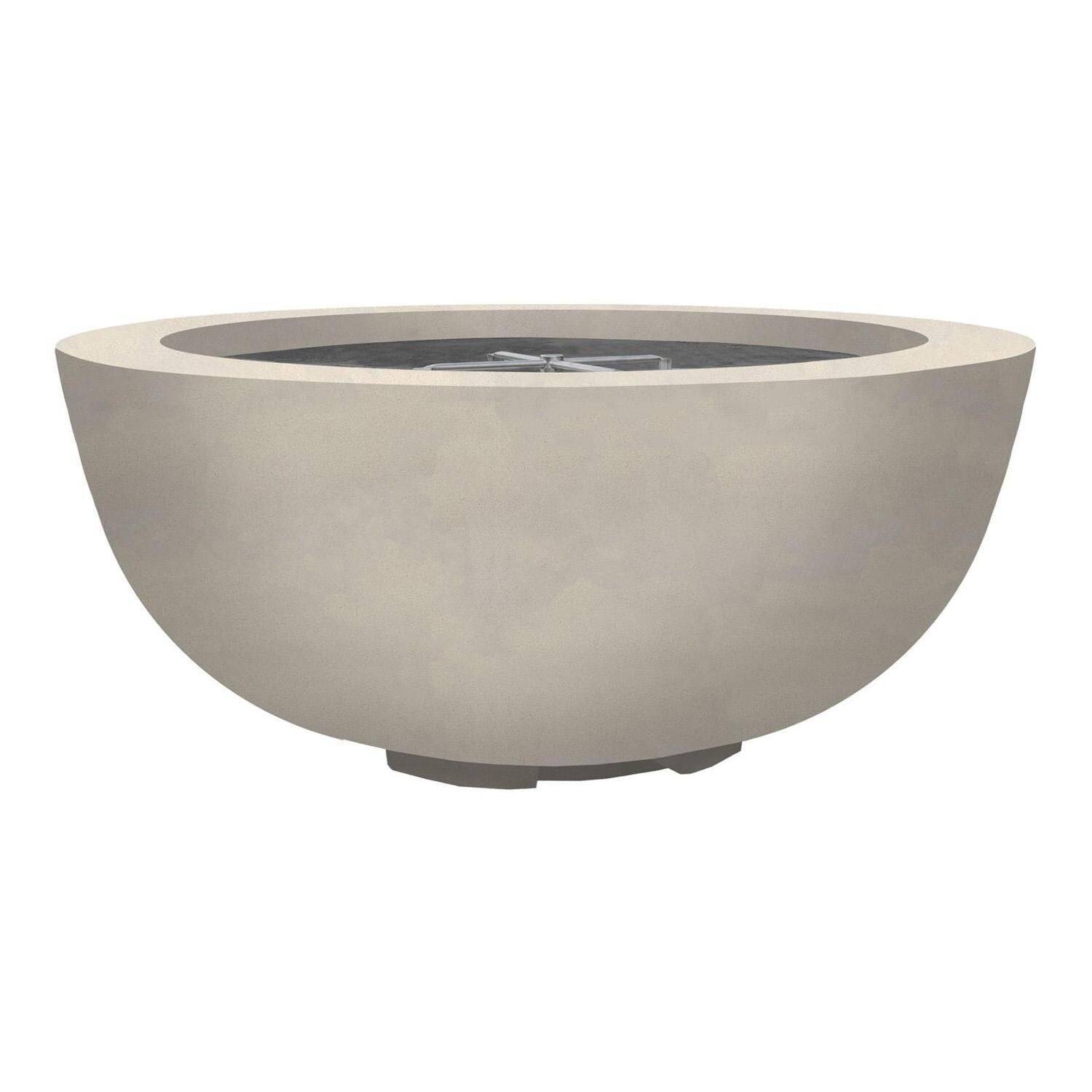 Moderno 8 39-in Round GFRC Natural Gas Fire Bowl in Coastal by Prism Hardscapes