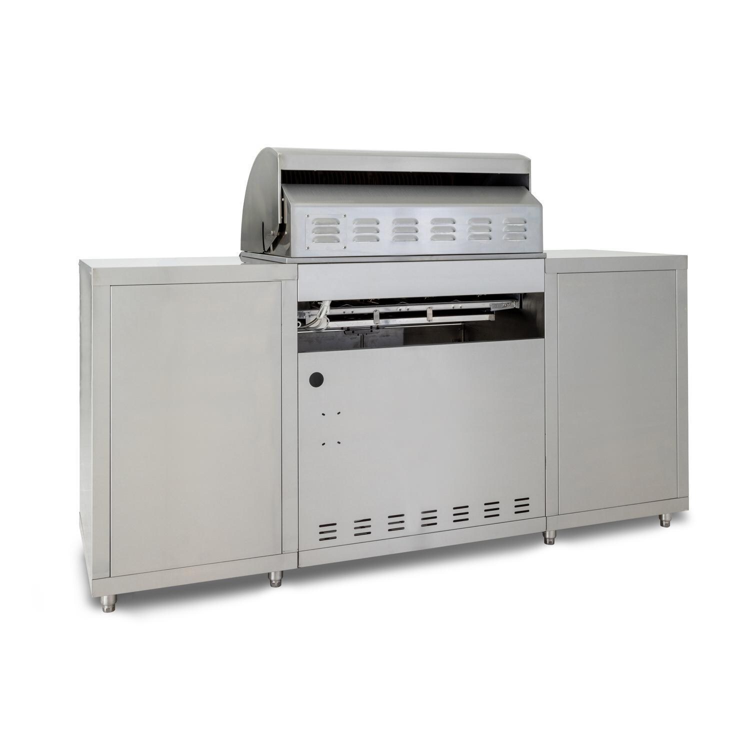 Blaze 32-in Natural Gas Grill Center - Back of Island - White Background thumbnail