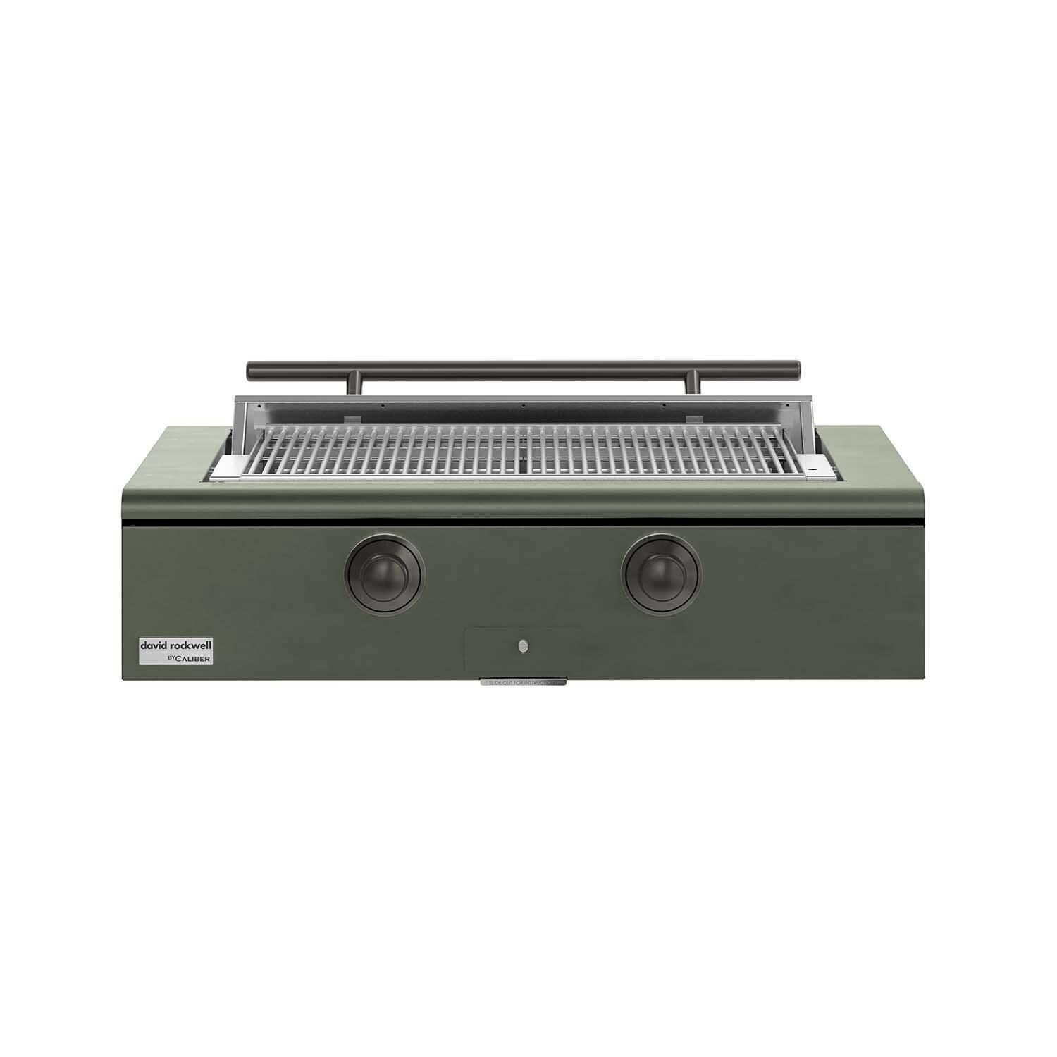 Caliber 42-in Propane Built-In Rockwell Grill - Olive w/ Pewter Hardware - CRG-42BL00-A-238-H05