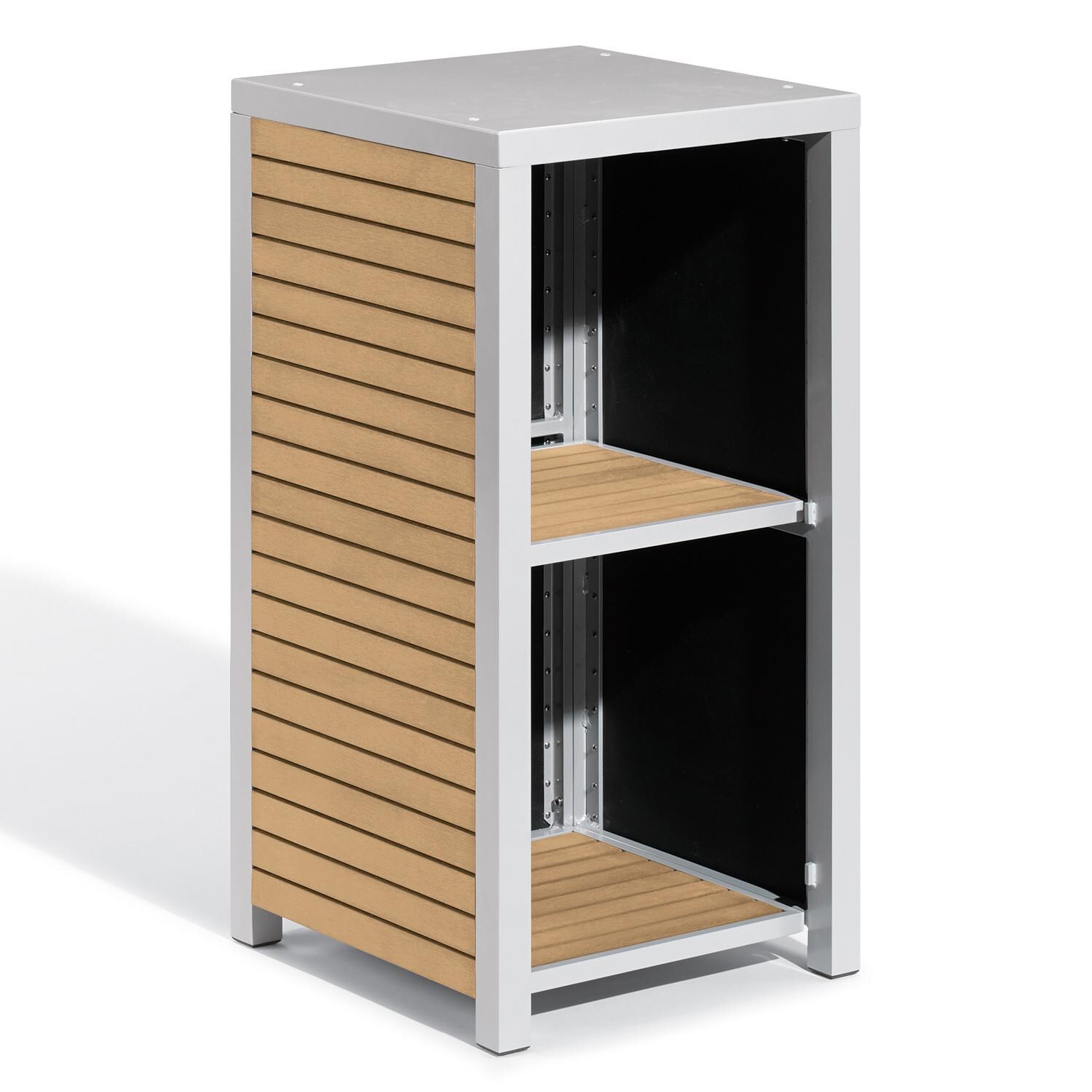 Oxford Garden Travira Natural Tekwood Shelf - Angled thumbnail