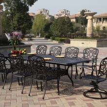 Florence 11 Piece Cast Aluminum Patio Dining Set W/ 92 X 42 Inch Rectangular Extension Table By Darlee image