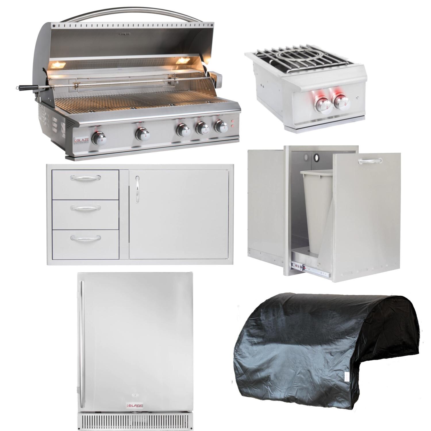 Blaze Professional LUX 6-Piece 44-Inch Natural Gas Outdoor Kitchn Package thumbnail