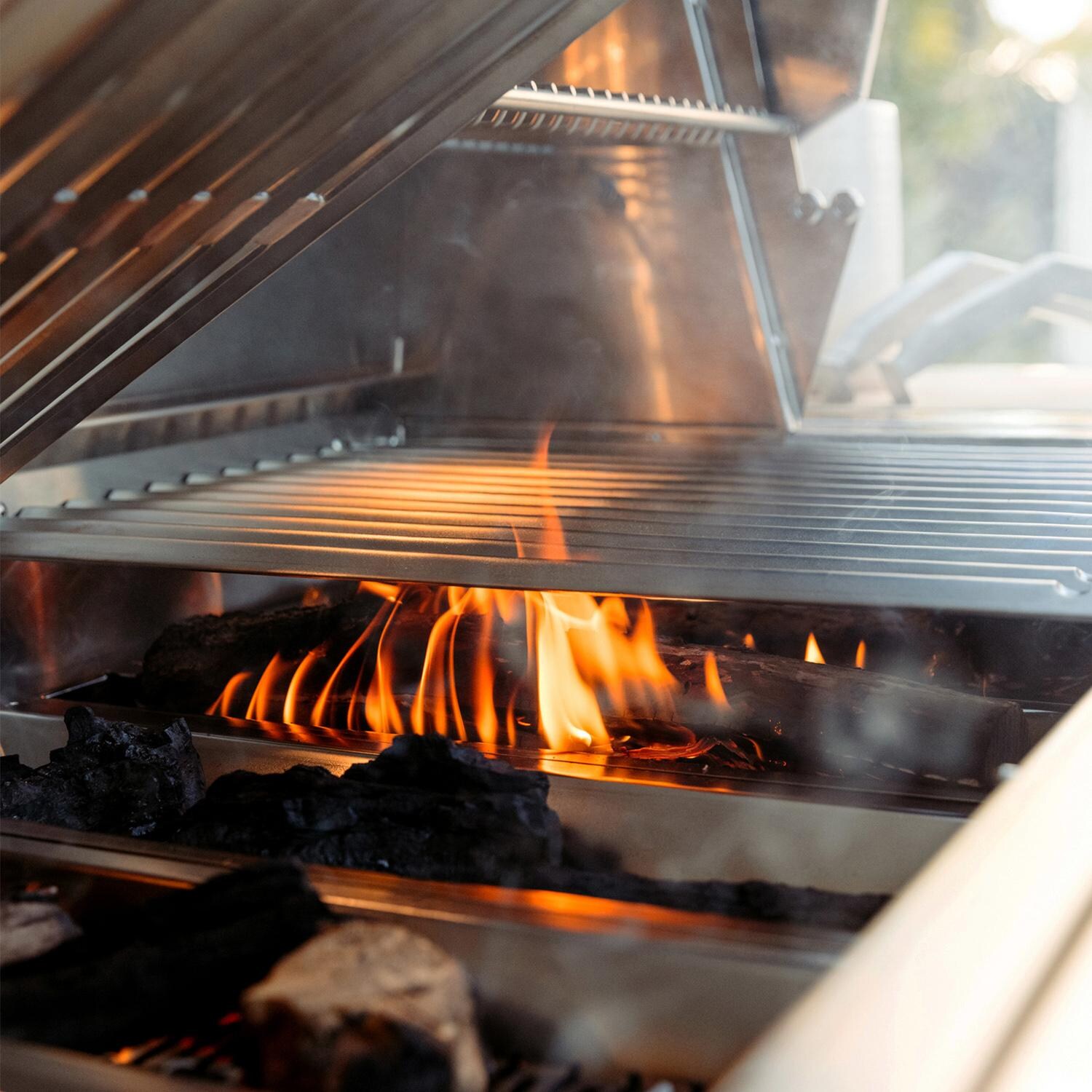 American Made Grills Muscle 36-Inch Hybrid Grill MUS36-NG - Natural Gas - Wood Under Grate - Lifestyle thumbnail
