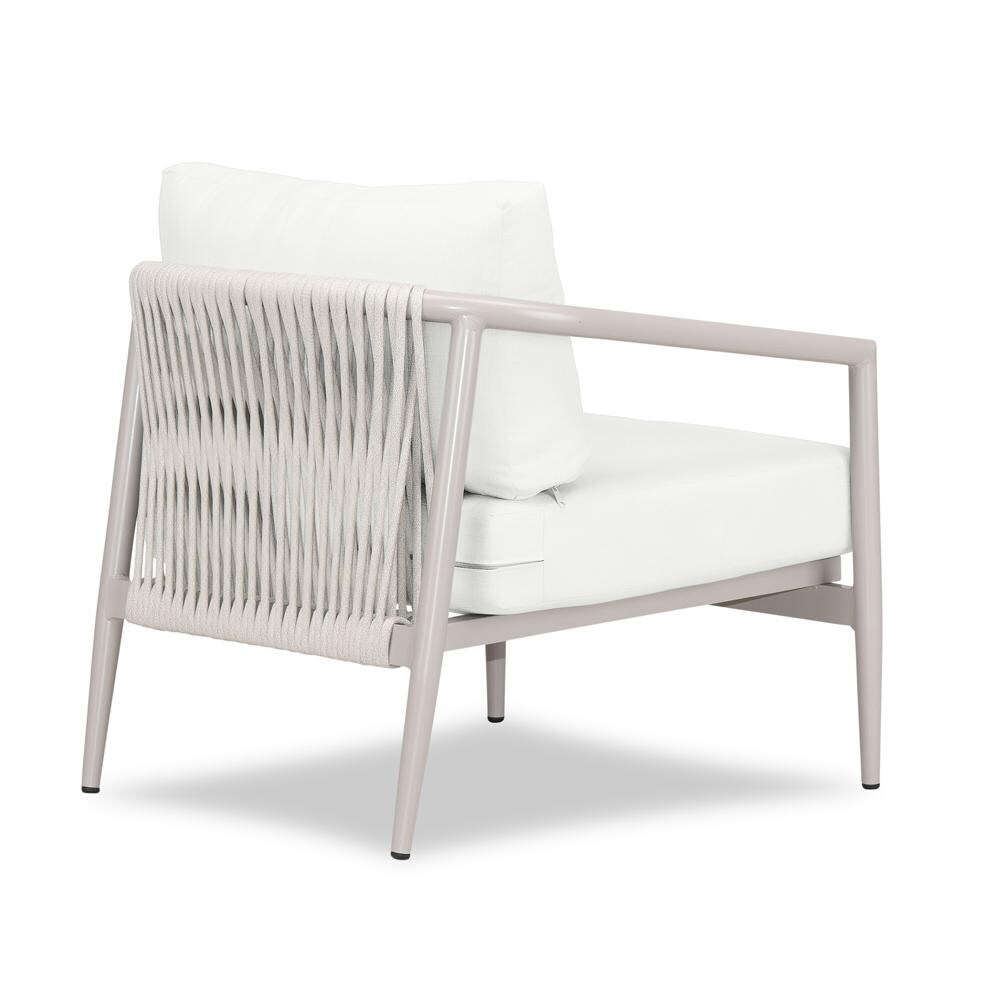 Lakeview Midnight Cove Aluminum Club Chair in Urban Stone/Carrera/Canvas Natural - Back Right - White Background thumbnail