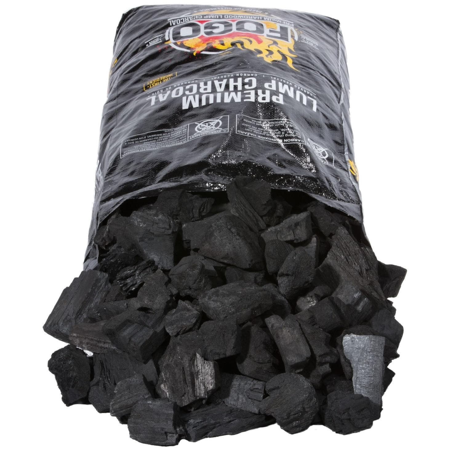 FOGO 17.6 Lb Premium Natural Hardwood Lump Charcoal & FOGOStarters ...
