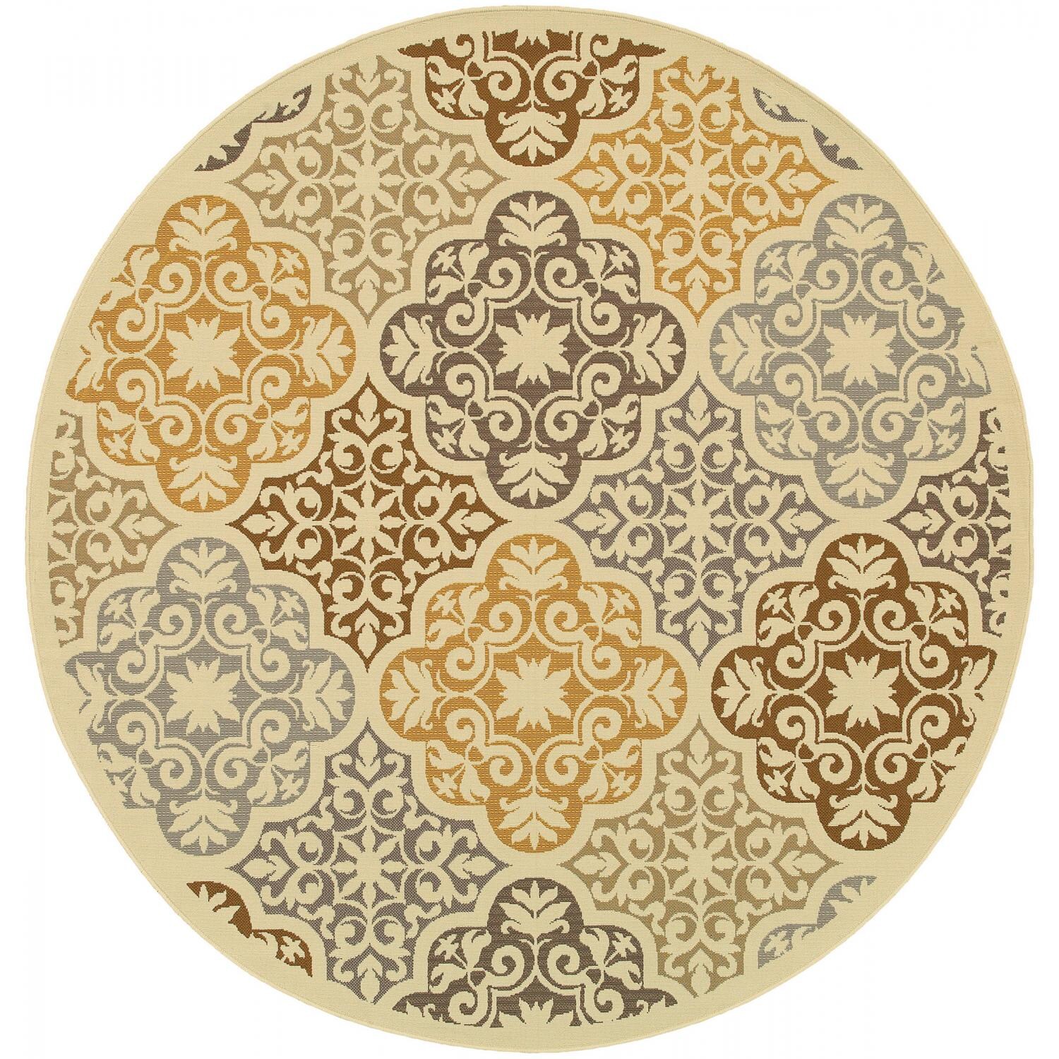 Oriental Weavers Bali 7.83 Ft. Round Indoor/Outdoor Rug - 4904W
