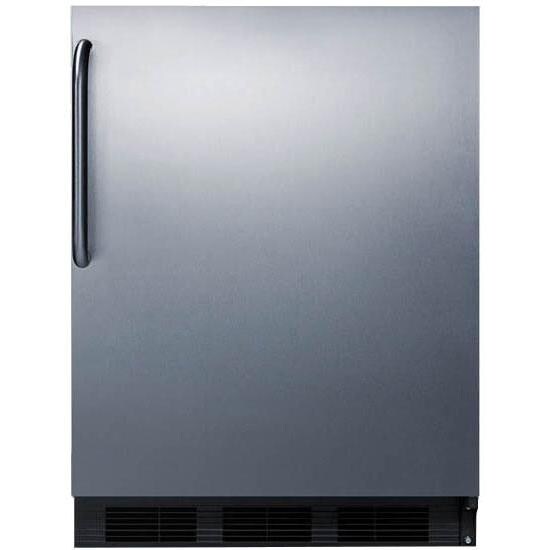 Summit 5.5 Cu. Ft. Built-In / Freestanding Compact Refrigerator With Towel Bar Handle - Stainless Steel - FF63BCSS thumbnail