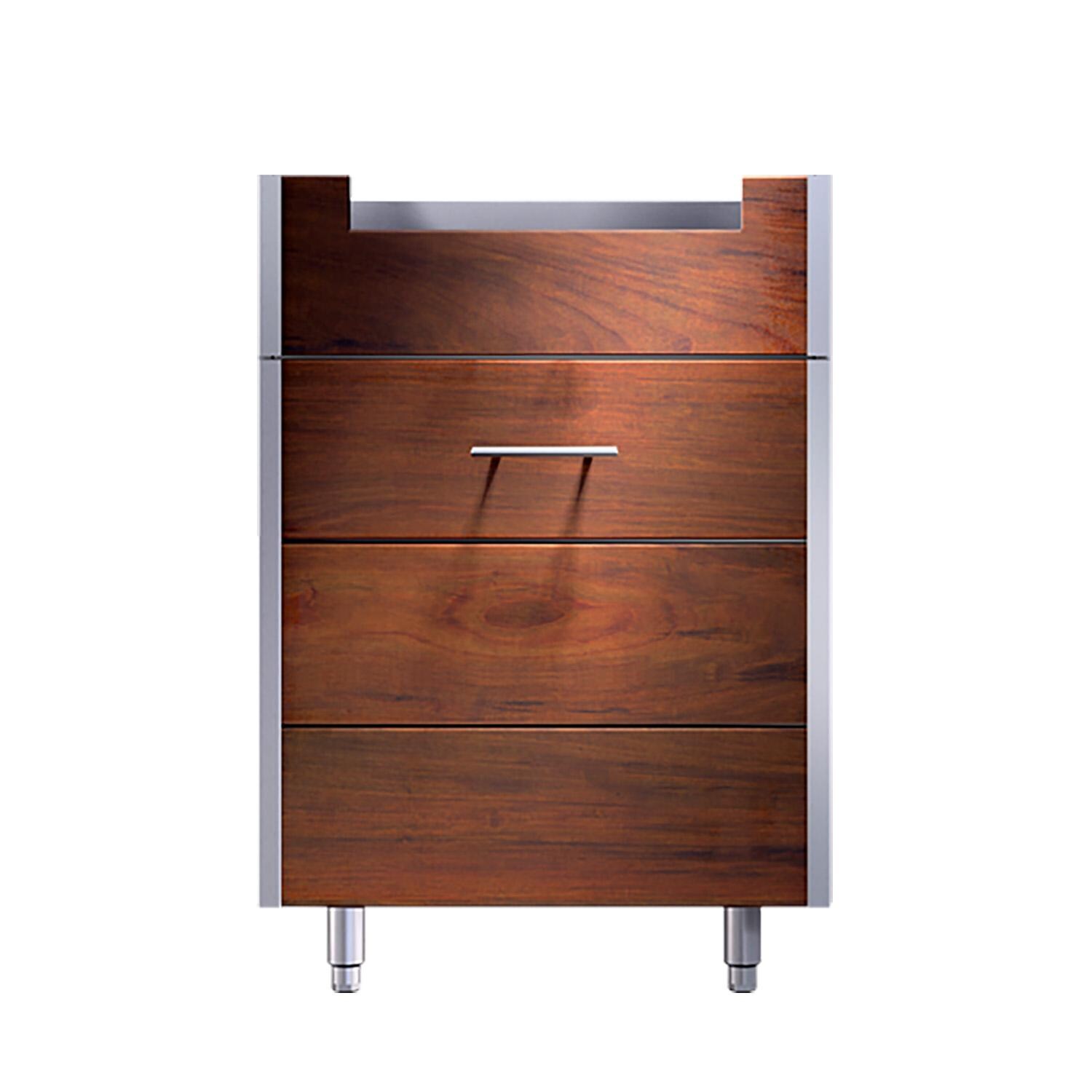 Kalamazoo KD-24-CKTPR-IPE-S4 Arcadia 24 Inch Cooktop Cabinet - Right Hinge - Ipe Finish thumbnail