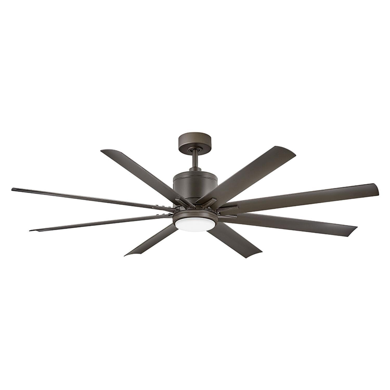 Hinkley Lighting 907166FMM-LWD Vantage 66-in Indoor / Outdoor LED Smart Ceiling Fan - Metallic Matte Bronze - Display - White Background thumbnail