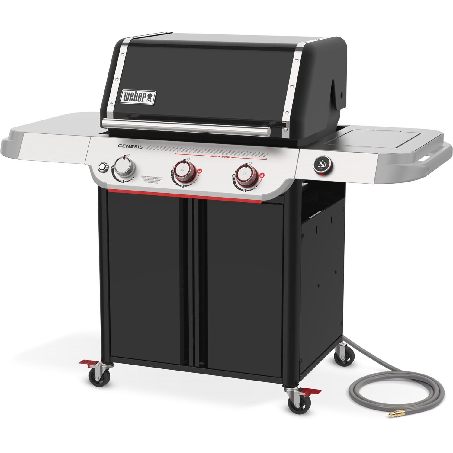 Weber Genesis EX-325W Natural Gas Grill - Black - 1501823 - Angled Left - White Background thumbnail
