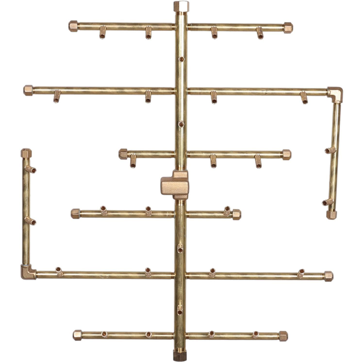 Warming Trends U300 25 X 22 Inch CROSSFIRE Brass Burner - Burner - White Background thumbnail