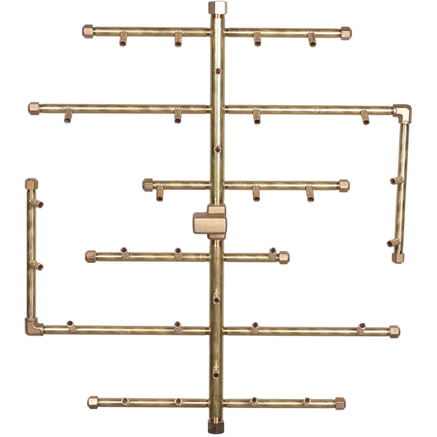 Warming Trends U300 25 X 22 Inch CROSSFIRE Brass Burner - Burner - White Background thumbnail
