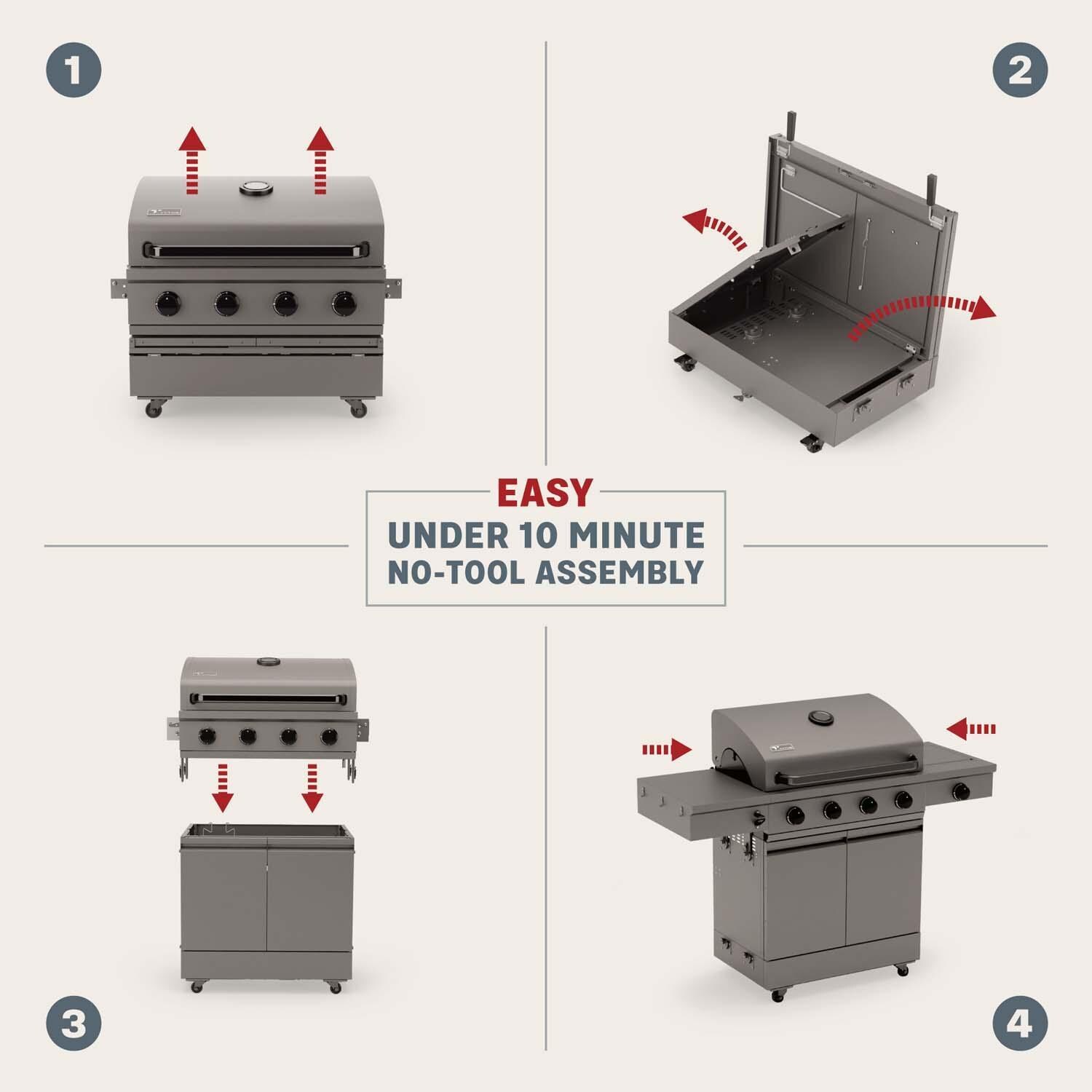 TYTUS TDT-011-GMOD Anaheim 32 Inch Propane Gas Grill - Assembly - Detail thumbnail