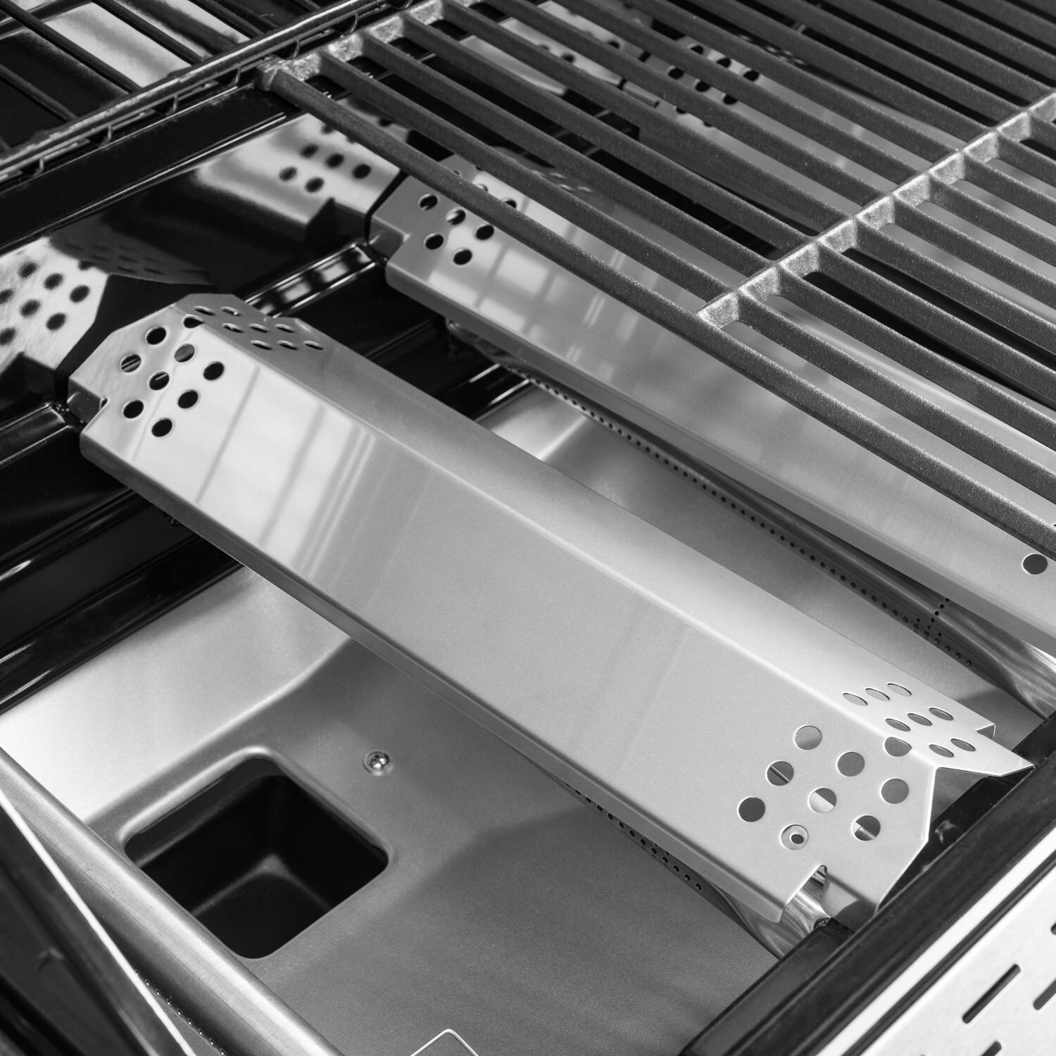 Nexgrill - 720-0958AE - Deluxe 27-Inch Propane Gas Grill On Cart With Infrared Side Burner - Cooking Grid Removed thumbnail