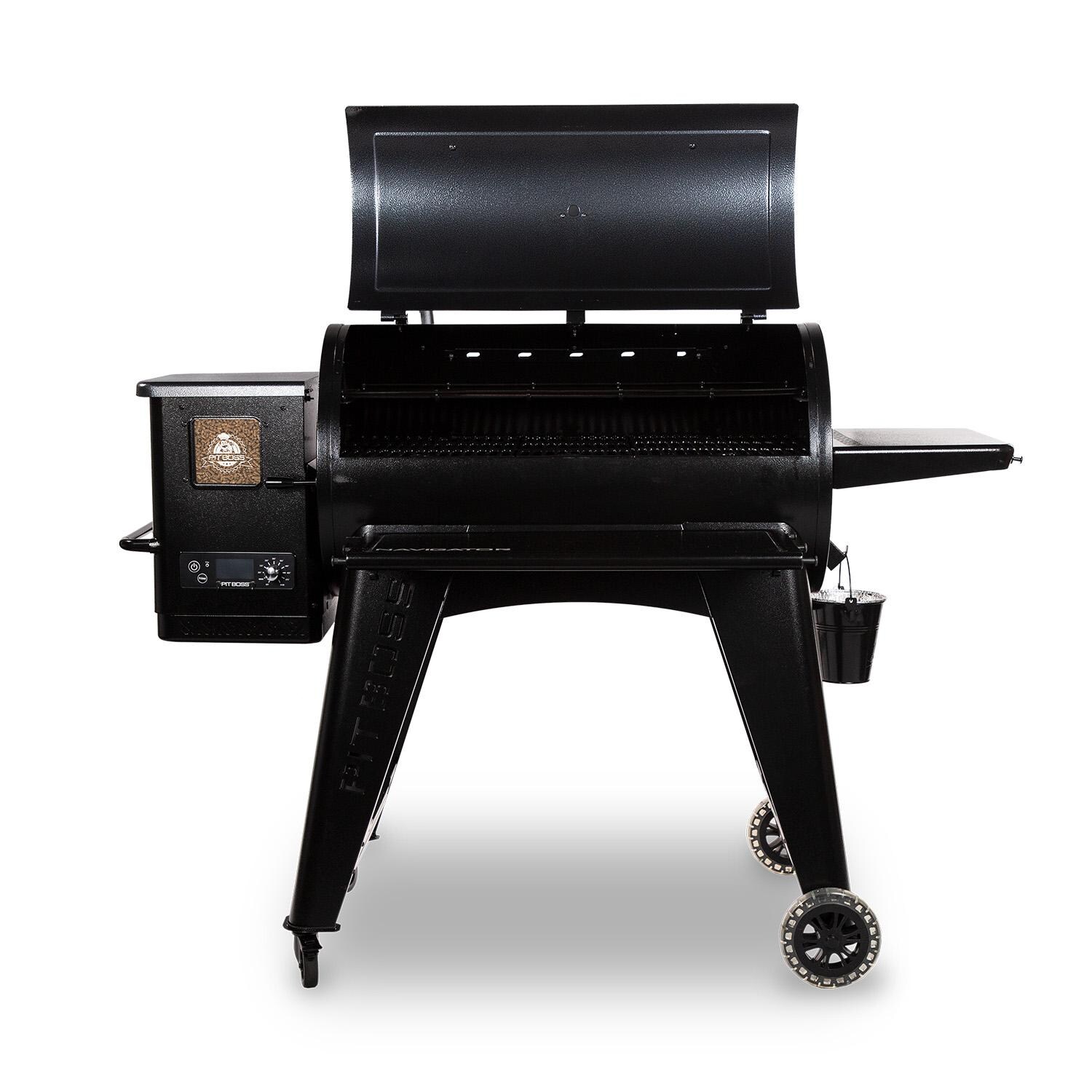 Pit Boss PBPEL115010528 Navigator 1150 Wood Pellet Grill W/ Cover & Folding Front Shelf - Open thumbnail