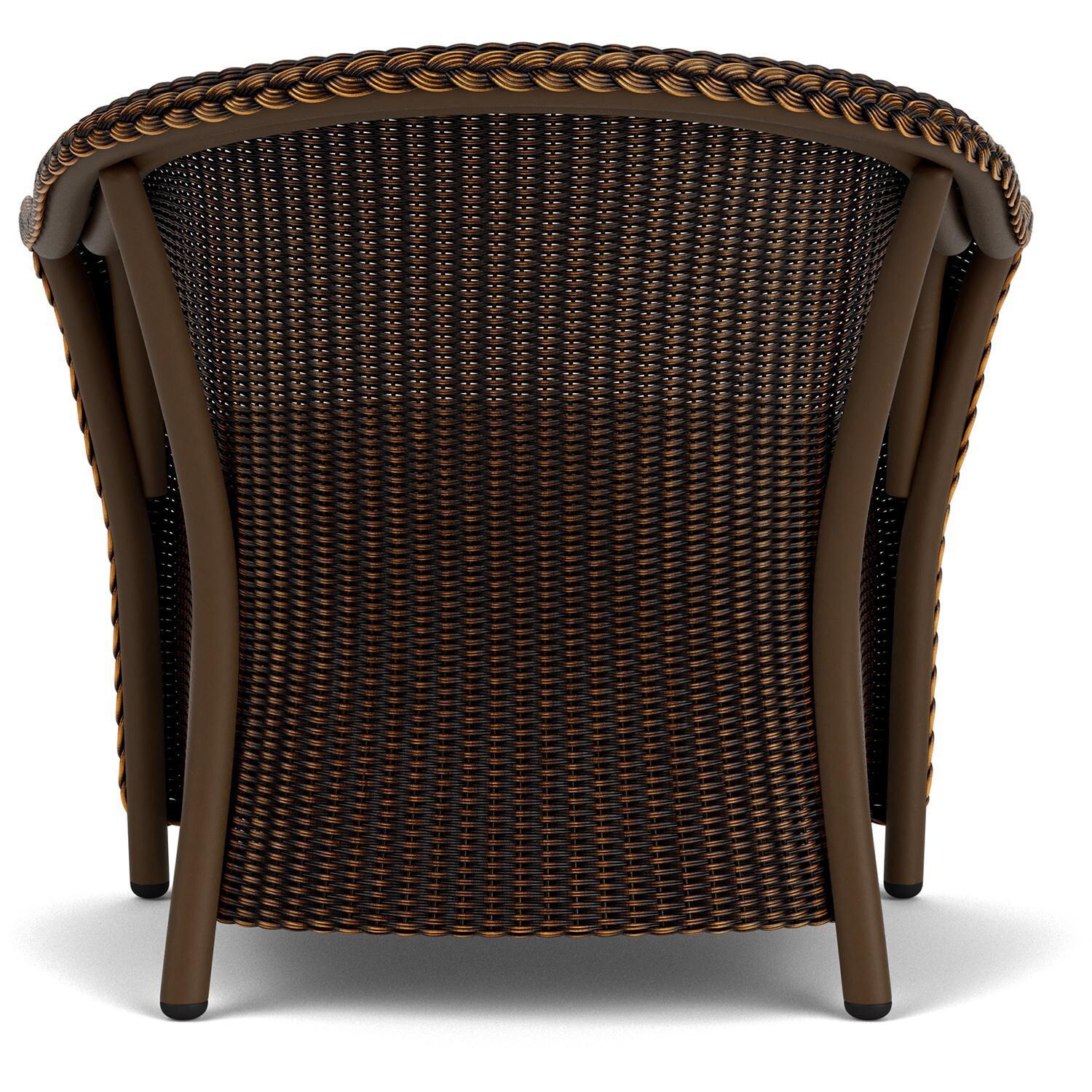 Lloyd Flanders Reflections 4-Piece Seating Set W/ Ottoman & End Table in Mink Finish - Lounge Chair Back thumbnail