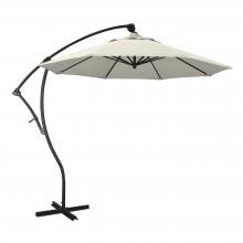 California Umbrella 9 Ft. Octagonal Aluminum 2-Way Tilt Cantilever Patio Umbrella W/ Crank Lift & Aluminum Ribs - Bronze Frame / Olefin Antique Beige Canopy image