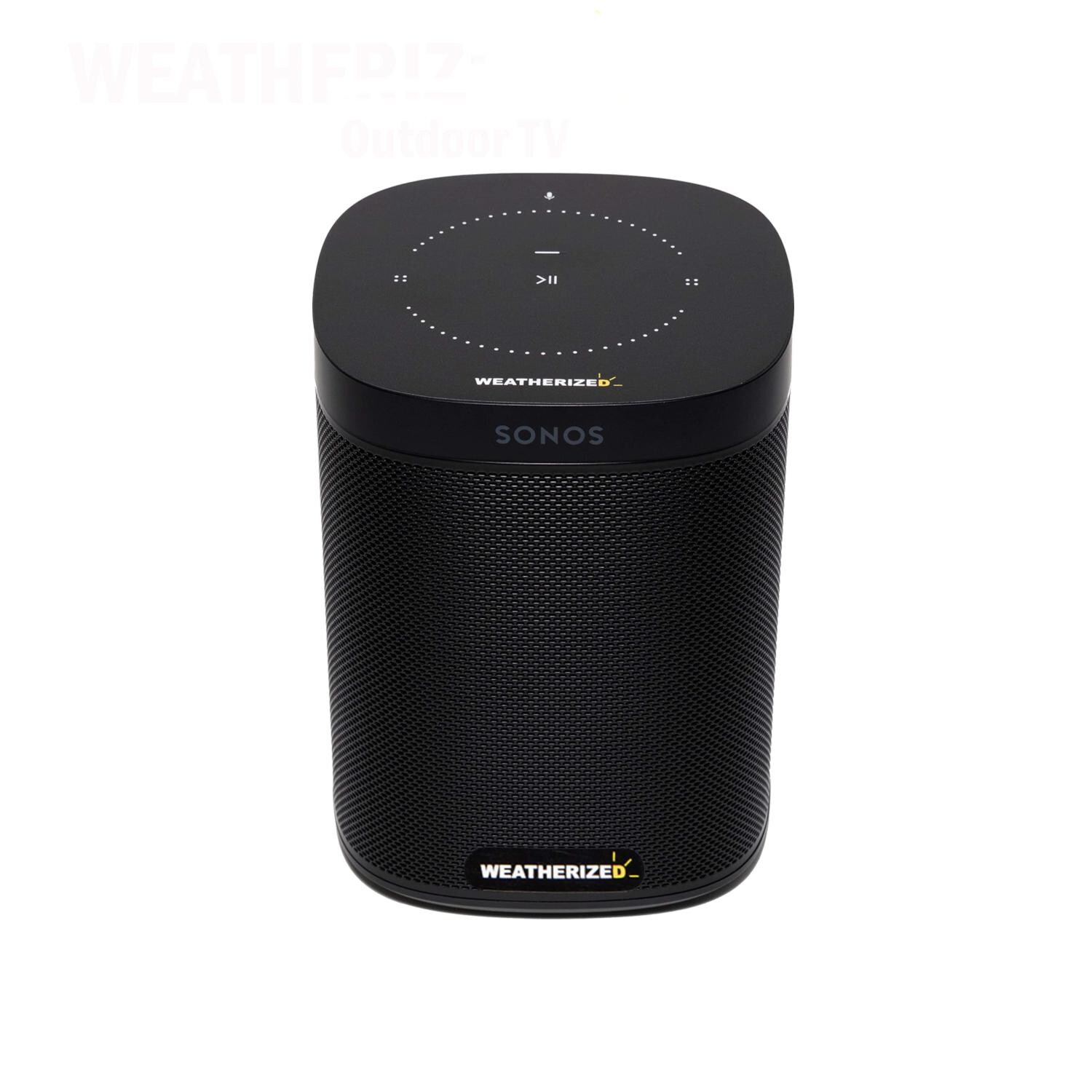 Weatherized TVs Converted SONOS One Outdoor Smart Speaker (Gen 2) - S1WTBLK
