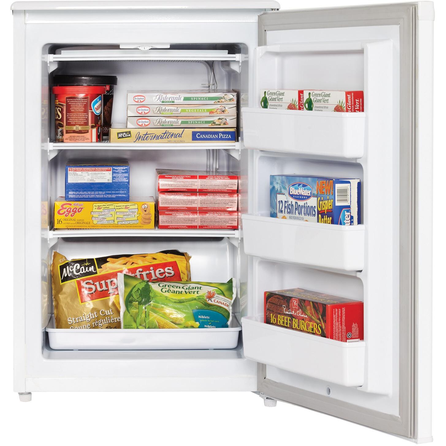 Danby 4.3 Cu. Ft. Upright Freezer White: Interior View (Lifestyle) thumbnail