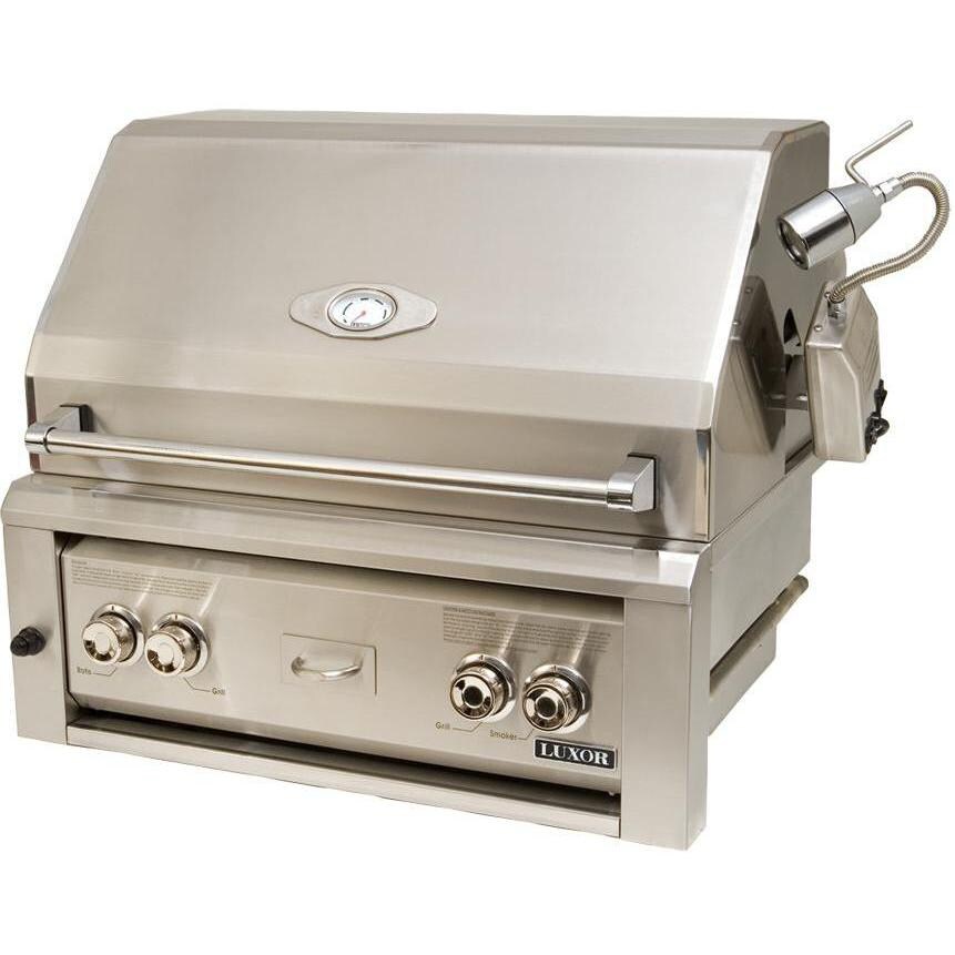 Luxor 30Inch BuiltIn Natural Gas Grill With Rotisserie AHT30RCVBI