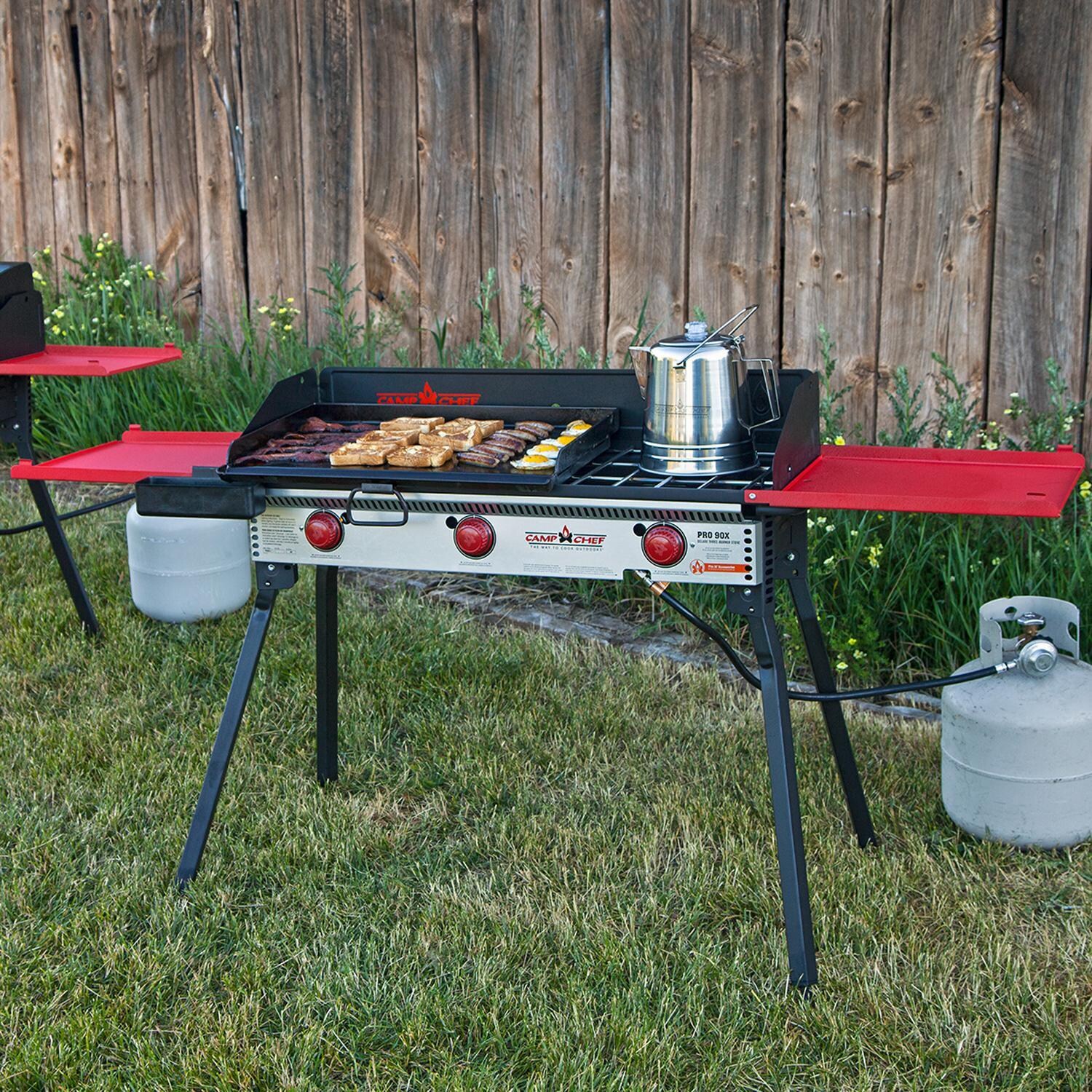 Camp Chef PRO90X Pro 90X Three Burner Portable Propane Stove - Lifestyle thumbnail