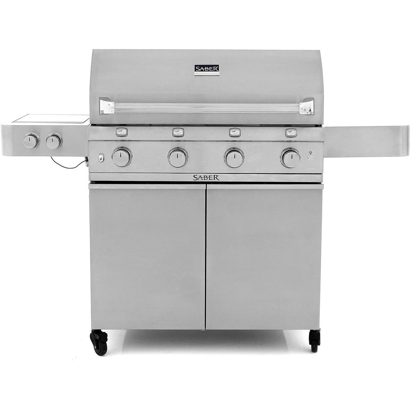 Saber Premium 670 40-Inch 4-Burner Infrared Propane Gas Grill With