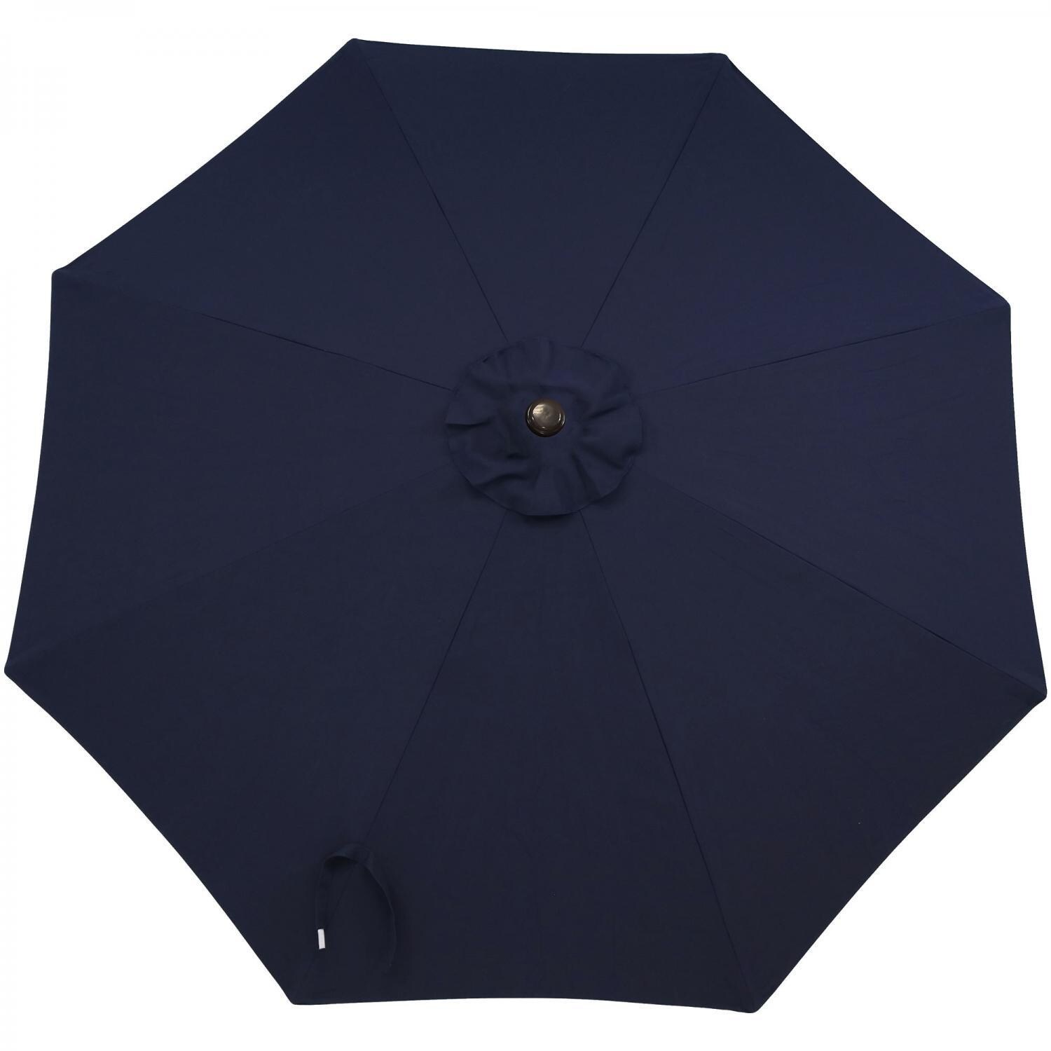 Ultimate Patio 9 Ft. Octagonal Patio Umbrella W/ Crank & Tilt - Navy Blue Sunbrella Canopy thumbnail