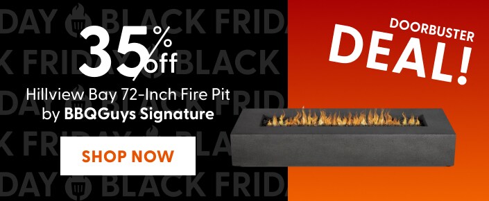 Doorbuster Deal: Save 35% on Hillview Bay 72 Inch Fire Pit by BBQGuys Signature