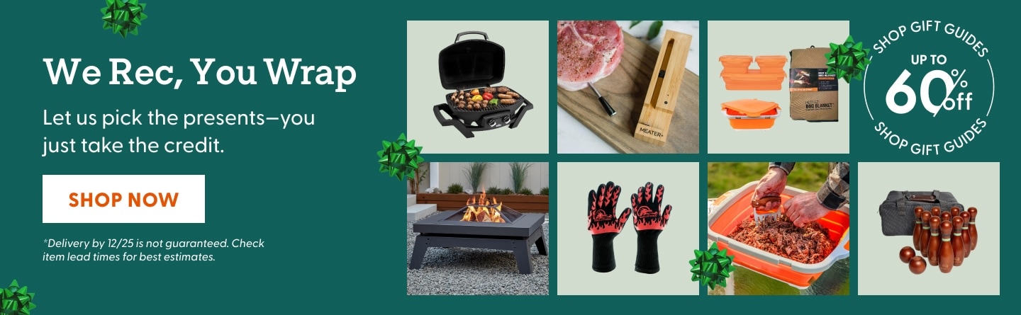 We Rec, You Wrap. Let us pick the present - you just take the credit. Shop gifts now.