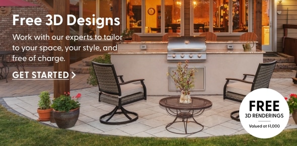 Free 3D Designs. Work with our experts to tailor to your space and style. Free renderings valued at $1,000. Get Started