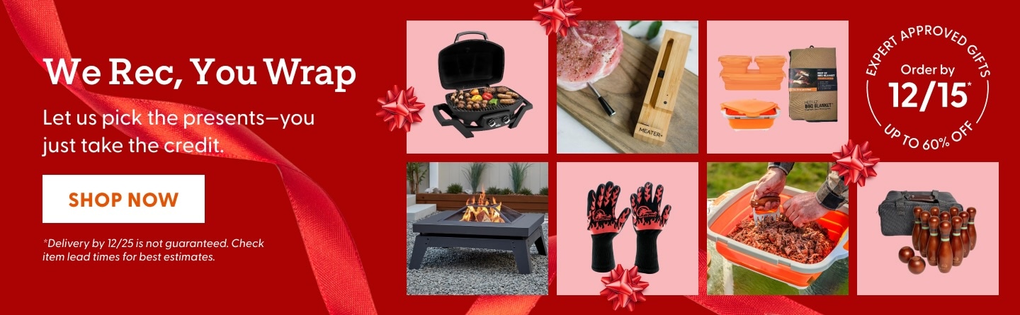 We Rec, You Wrap. Let us pick the present - you just take the credit. Shop gifts now.