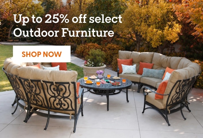 Up to 25% off select Outdoor Furniture. Shop now.