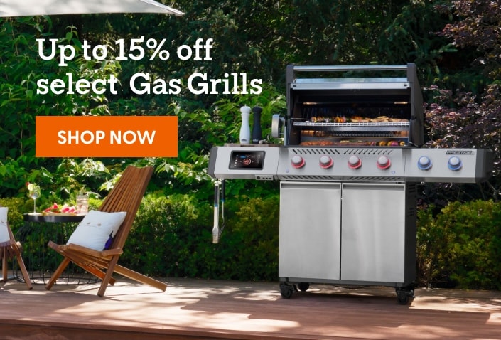 Up to 15% off select Gas Grills. Shop now.