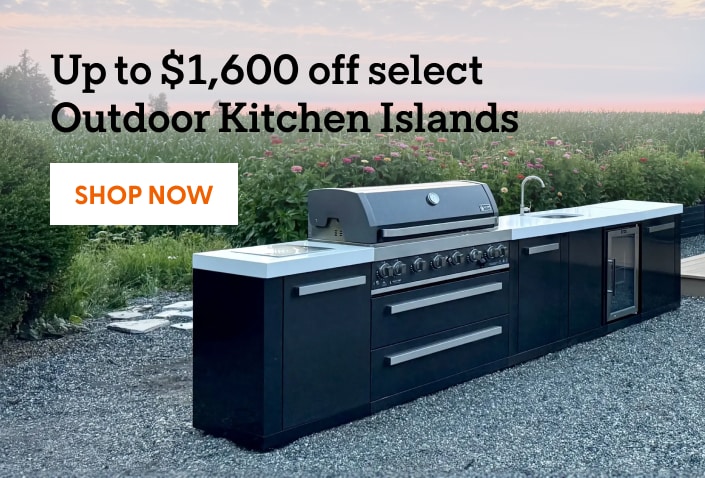 Up to $1,600 off select Outdoor Kitchen Islands. Shop now.