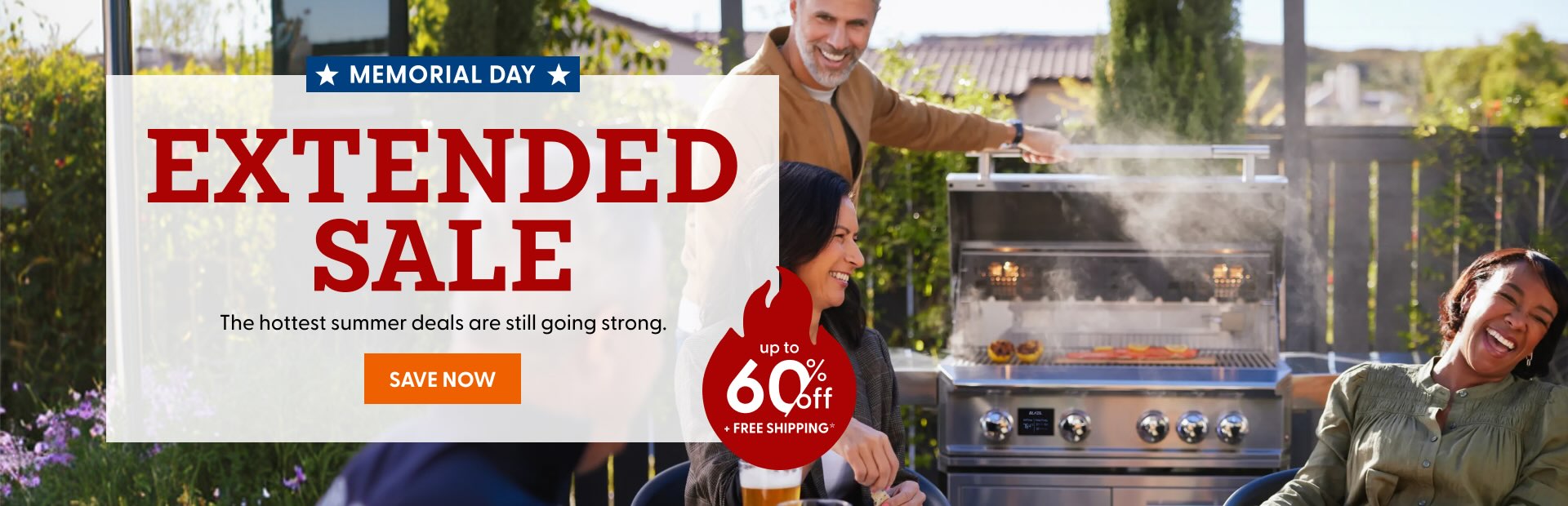 Memorial Day - Extended Sale. The hottest summer deals are still going strong. Up to 60% off + free shipping. Save Now.