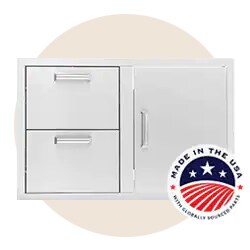 Save up to $150 on select BBQGuys Signature outdoor kitchen storage